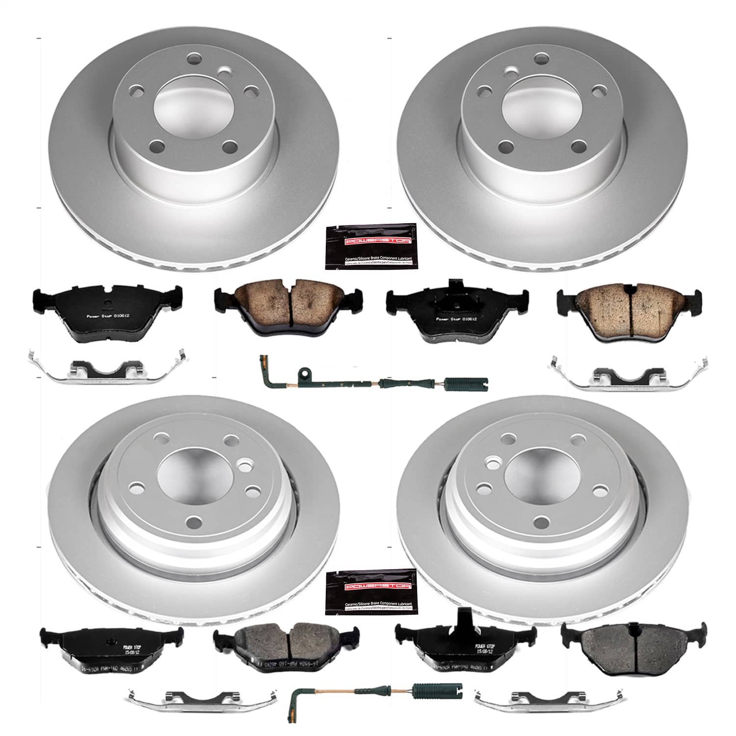 Power Stop - CRK2746 - Front and Rear - Disc Brake Pad and Rotor Kit