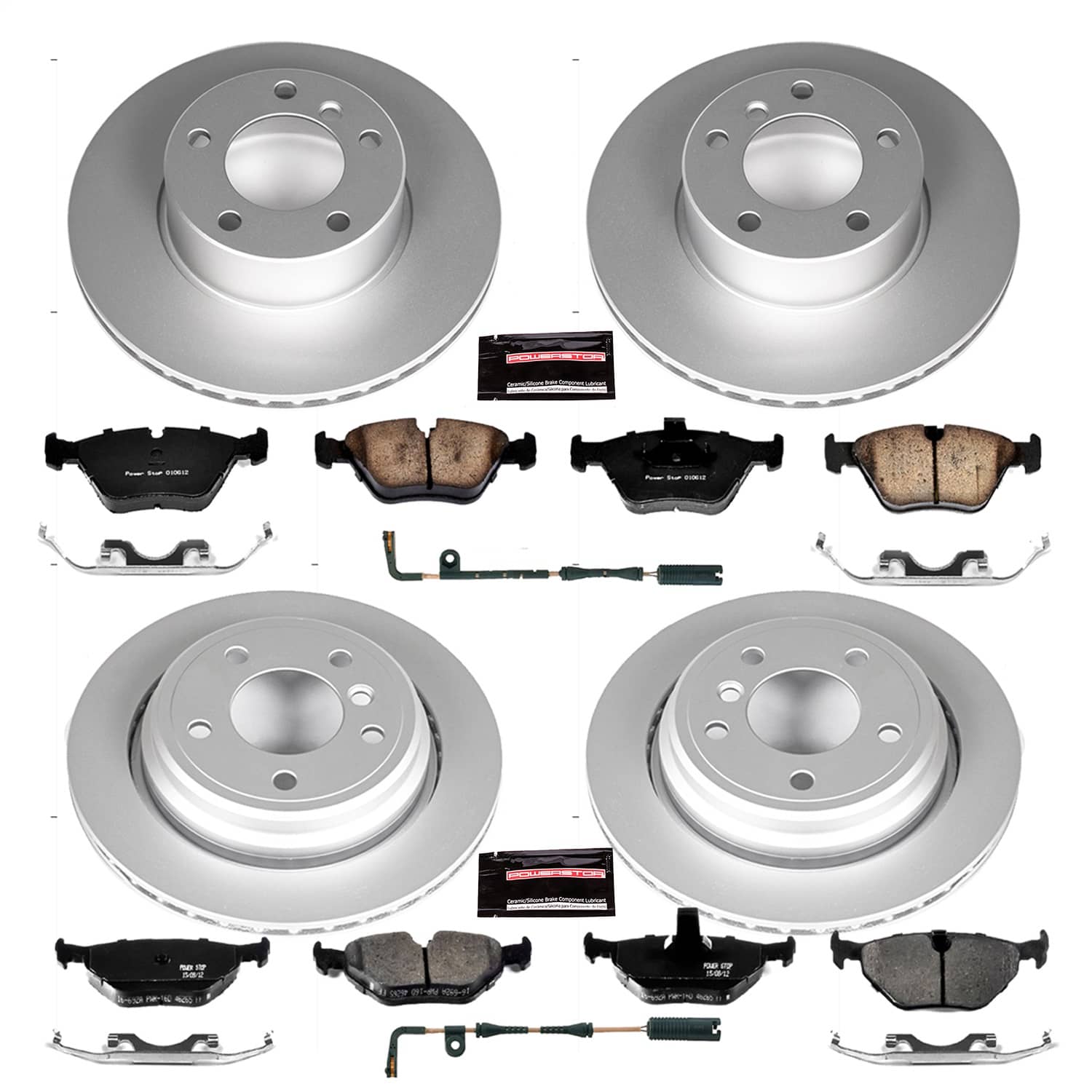 Power Stop - CRK2747 - Front and Rear - Disc Brake Pad and Rotor Kit