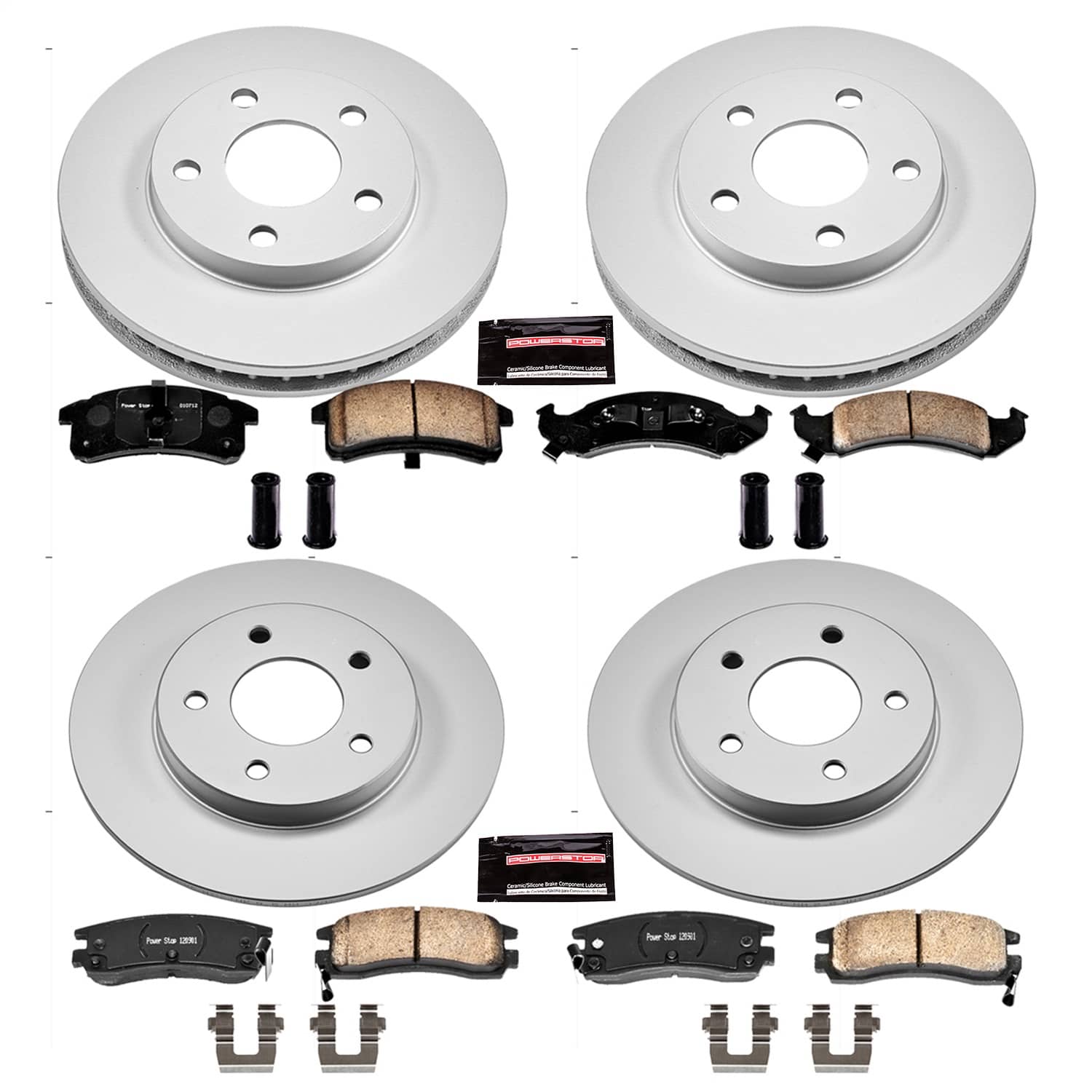 Power Stop - CRK2761 - Front and Rear - Disc Brake Pad and Rotor Kit