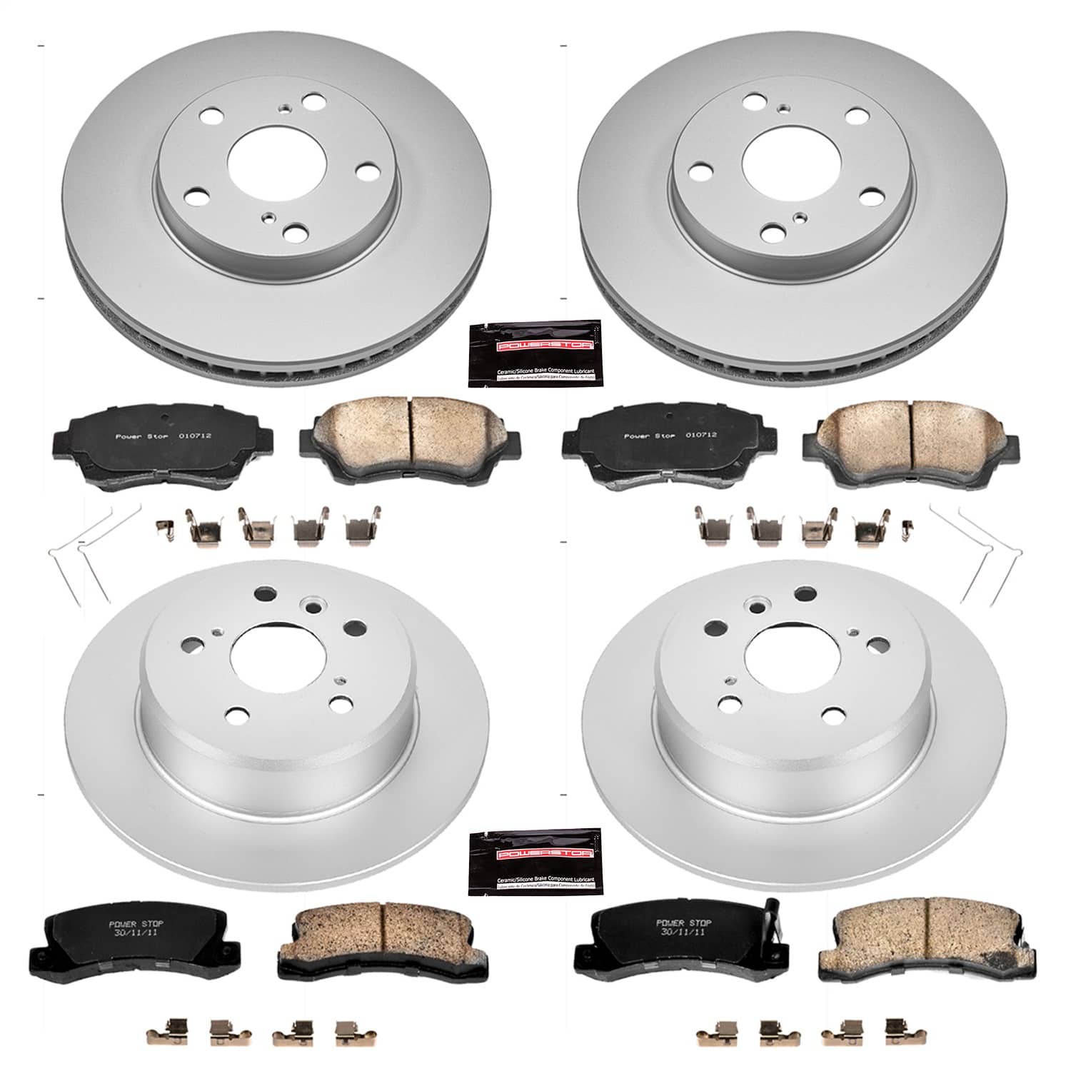 Power Stop - CRK2776 - Front and Rear - Disc Brake Pad and Rotor Kit