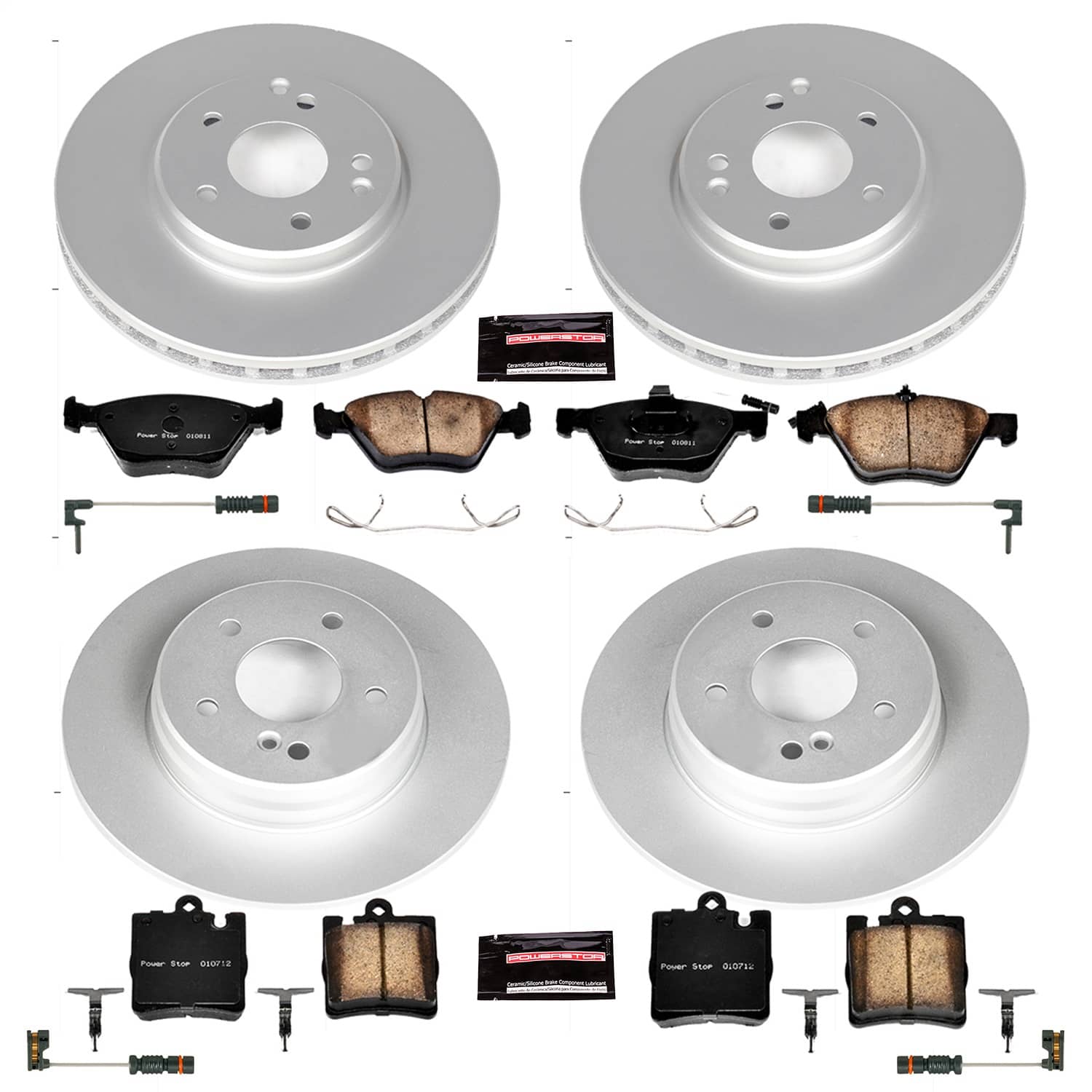 Power Stop - CRK2790 - Front and Rear - Disc Brake Pad and Rotor Kit