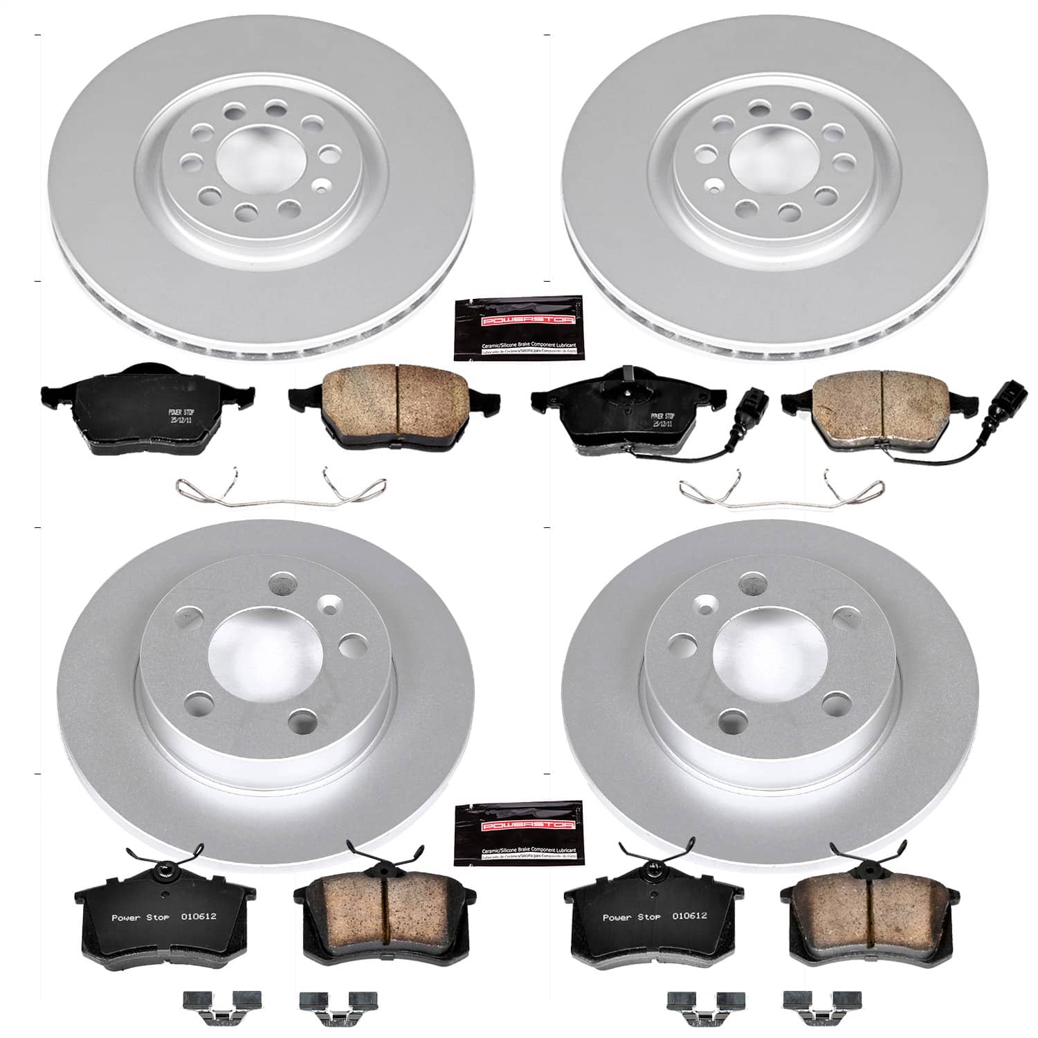 Power Stop - CRK2795 - Front and Rear - Disc Brake Pad and Rotor Kit