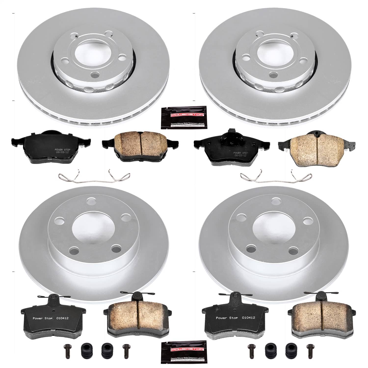Power Stop - CRK2799 - Front and Rear - Disc Brake Pad and Rotor Kit