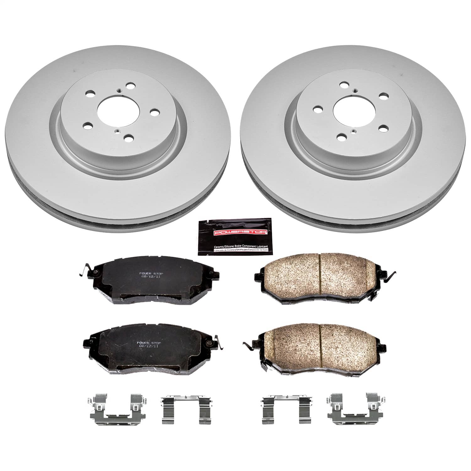 Power Stop - CRK285 - Front - Disc Brake Pad and Rotor Kit