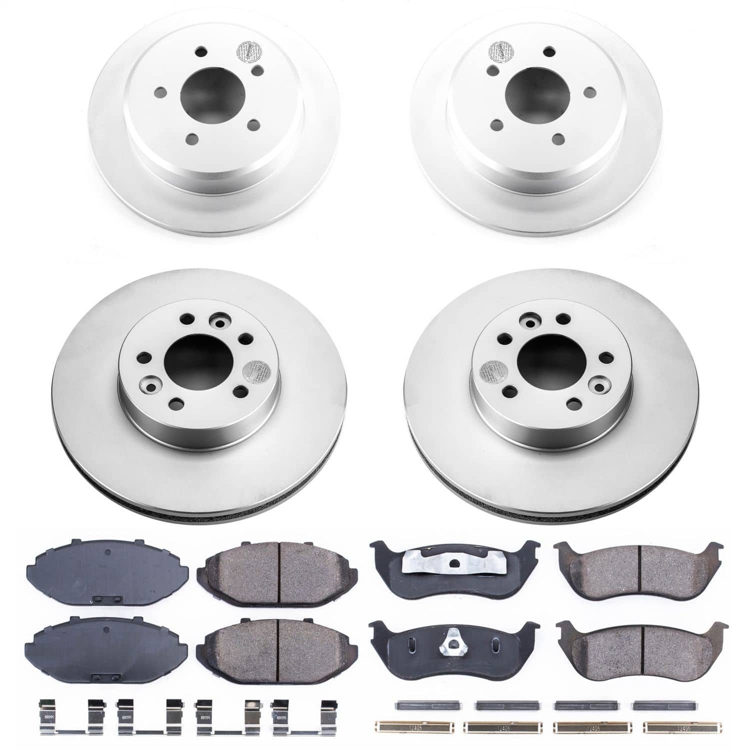 Power Stop - CRK2861 - Front and Rear - Disc Brake Pad and Rotor Kit