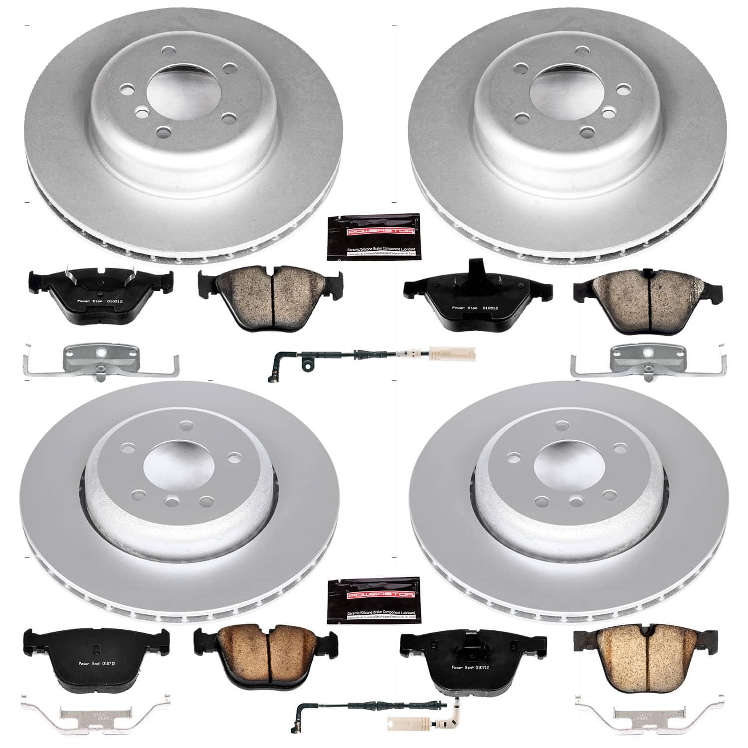 Power Stop - CRK2877 - Front and Rear - Disc Brake Pad and Rotor Kit