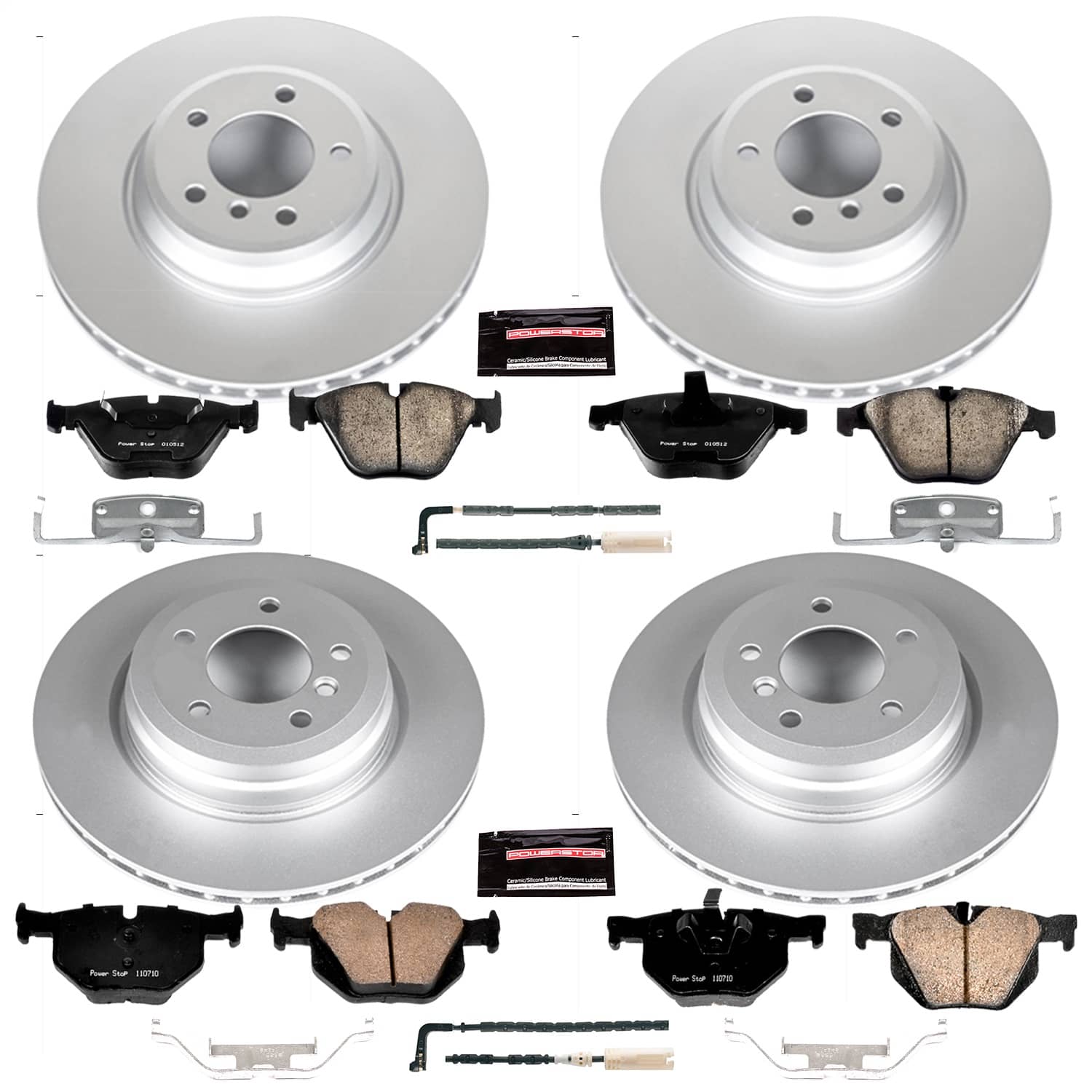Power Stop - CRK2883 - Front and Rear - Disc Brake Pad and Rotor Kit