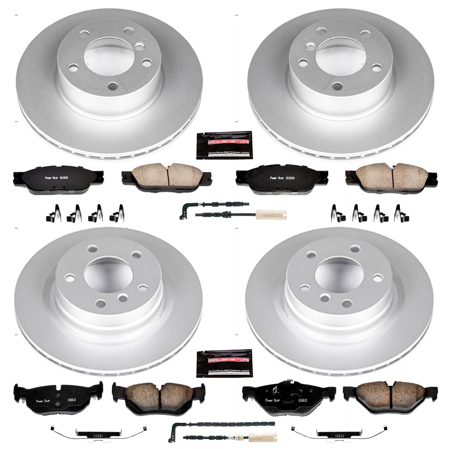 Power Stop - CRK2890 - Front and Rear - Disc Brake Pad and Rotor Kit