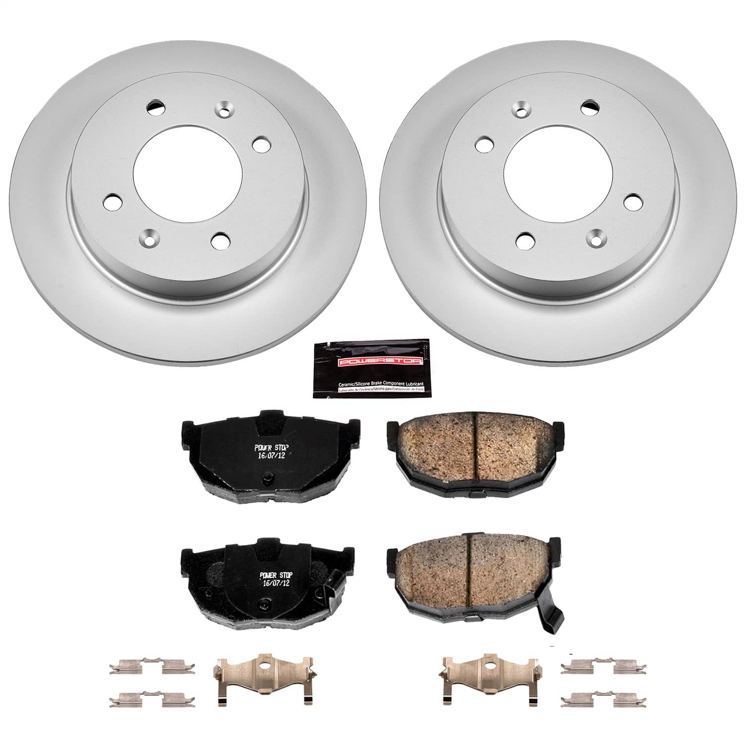 Power Stop - CRK3106 - Rear - Disc Brake Pad and Rotor Kit