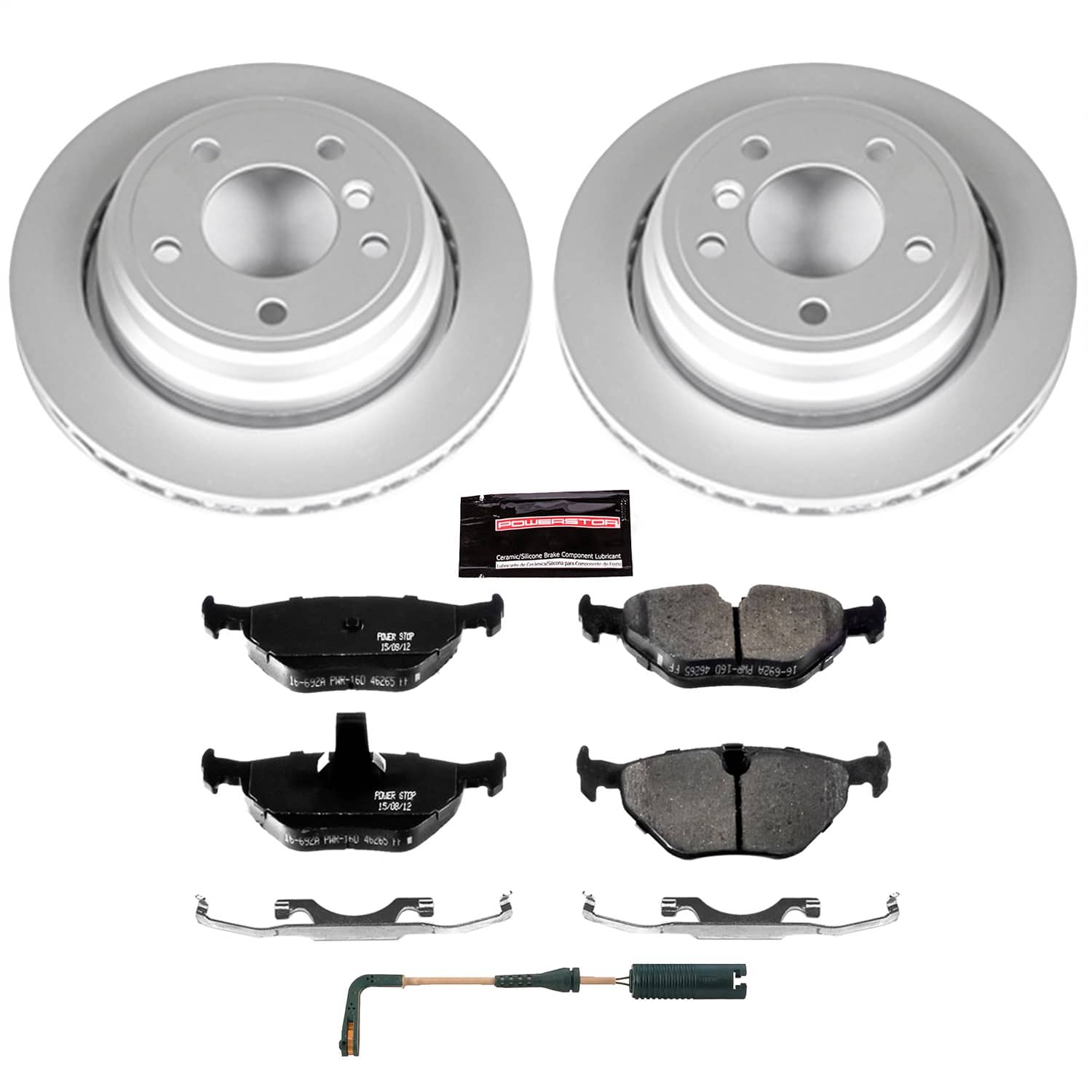 Power Stop - CRK3125 - Rear - Disc Brake Pad and Rotor Kit