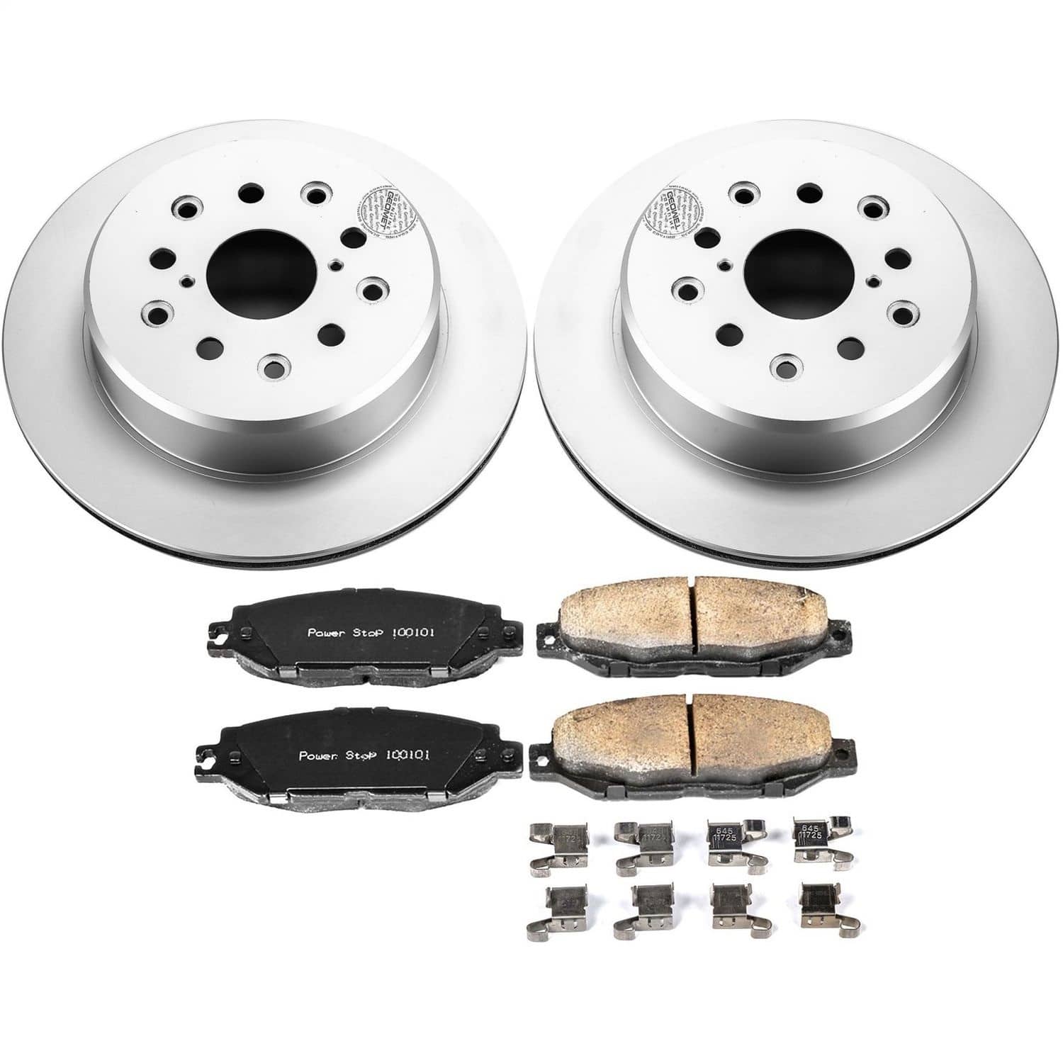 Power Stop - CRK3134 - Rear - Disc Brake Pad and Rotor Kit