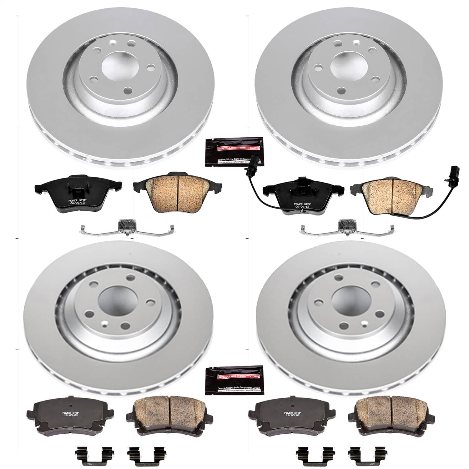 Power Stop - CRK4013 - Front and Rear - Disc Brake Pad and Rotor Kit