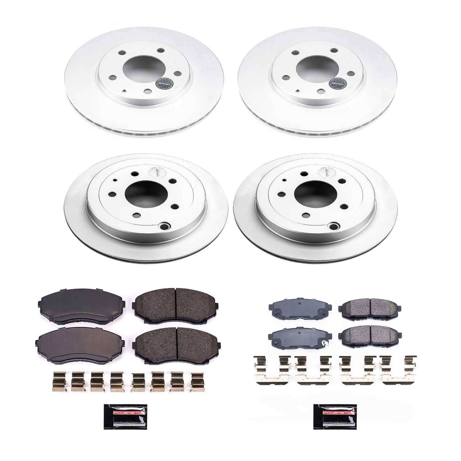 Power Stop - CRK4041 - Front and Rear - Disc Brake Pad and Rotor Kit