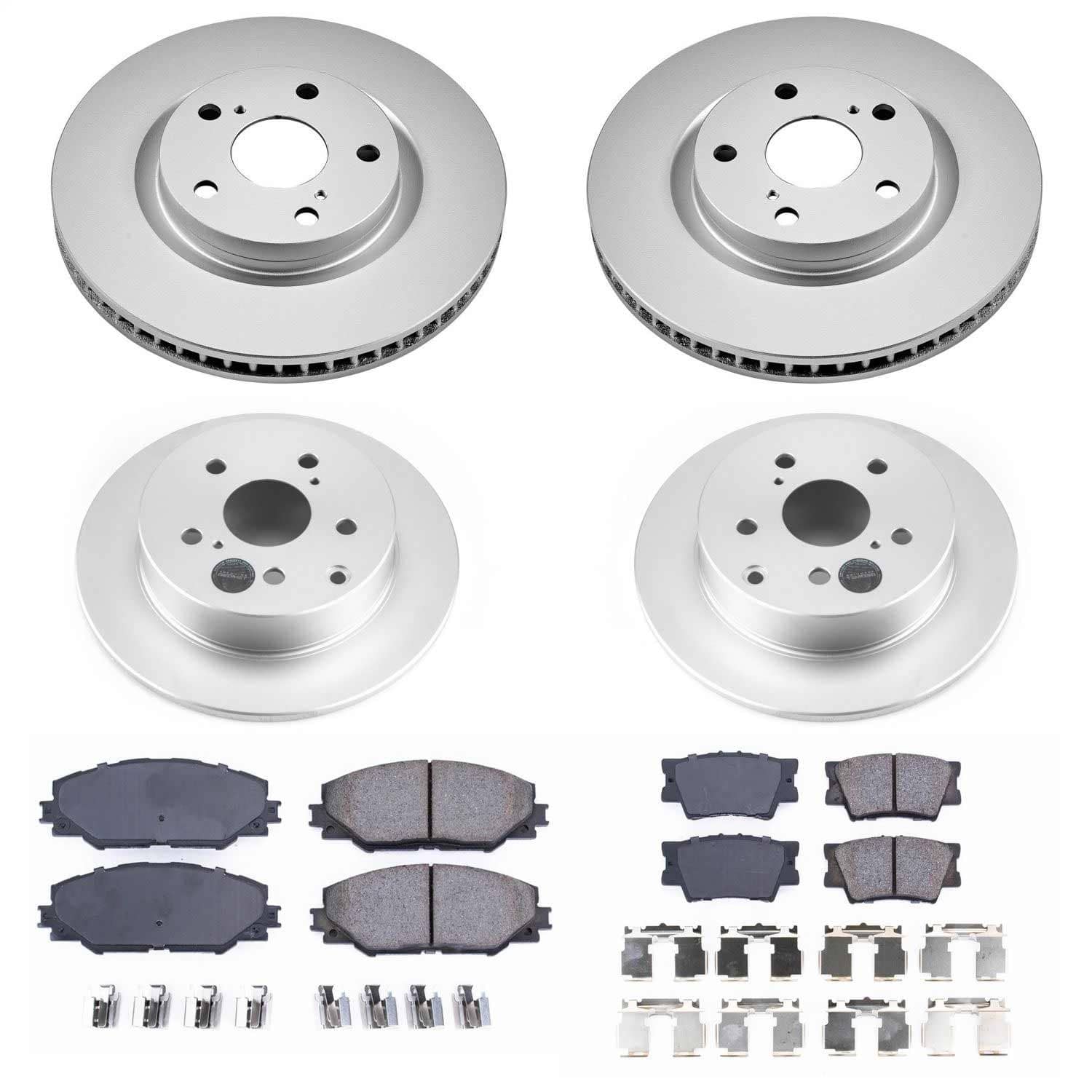 Power Stop - CRK4099 - Front and Rear - Disc Brake Pad and Rotor Kit