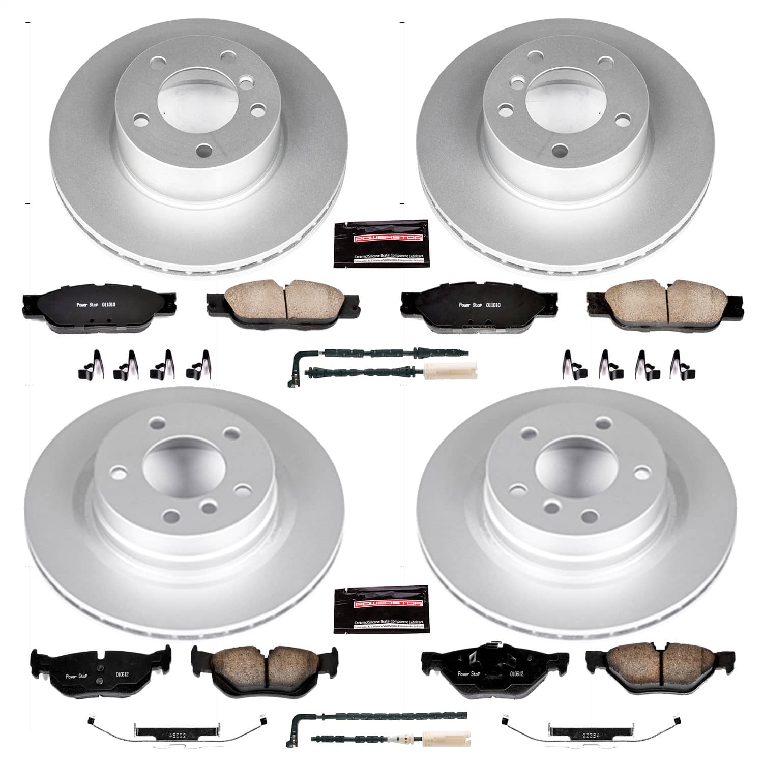 Power Stop - CRK4106 - Front and Rear - Disc Brake Pad and Rotor Kit