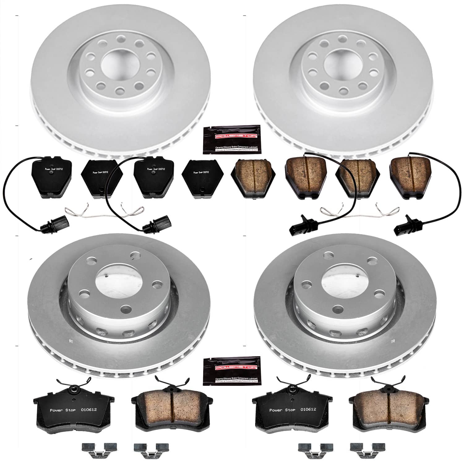 Power Stop - CRK4192 - Front and Rear - Disc Brake Pad and Rotor Kit