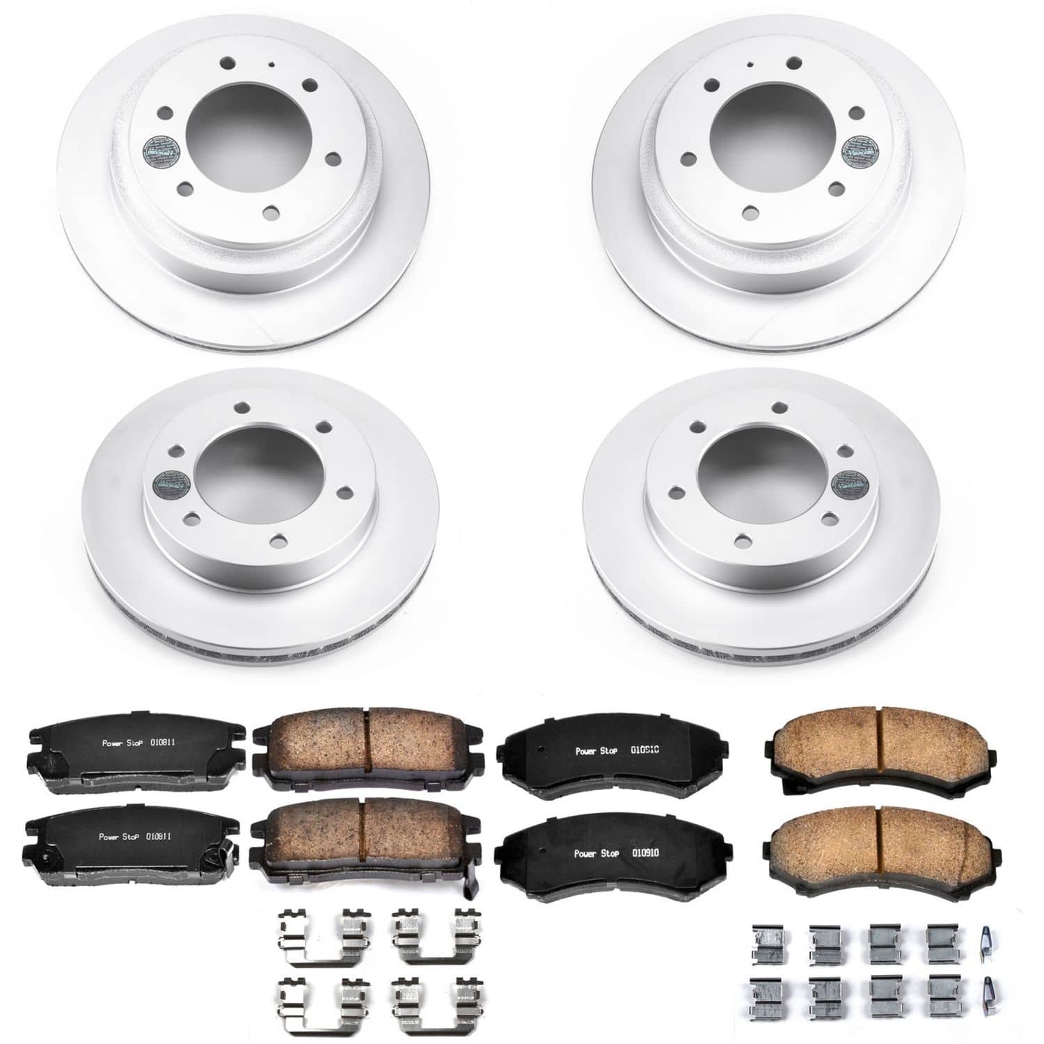 Power Stop - CRK4311 - Front and Rear - Disc Brake Pad and Rotor Kit