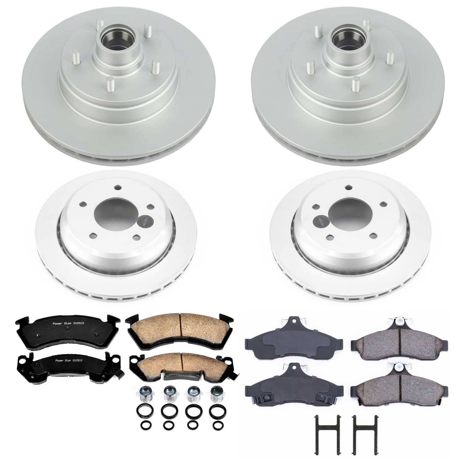 Power Stop - CRK4338 - Front and Rear - Disc Brake Pad and Rotor Kit