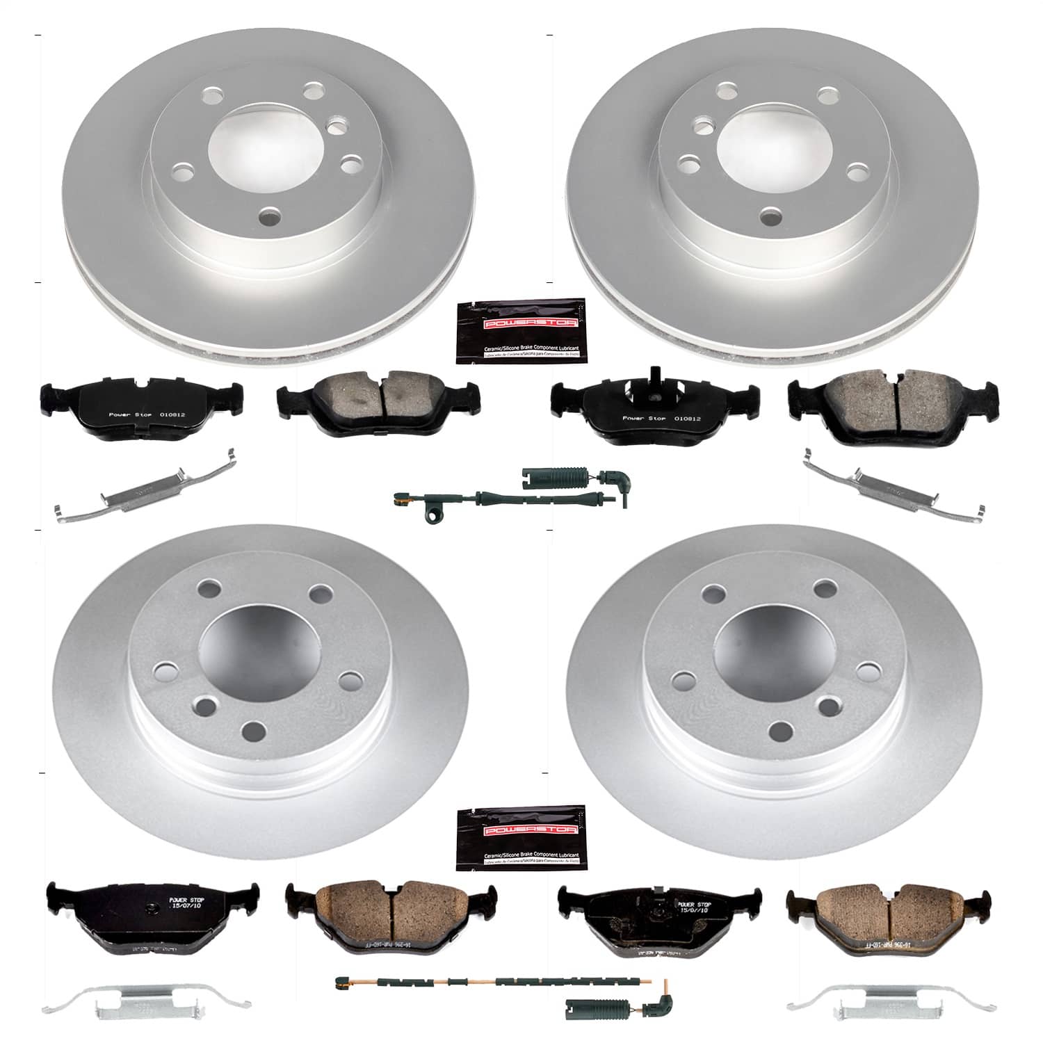 Power Stop - CRK4371 - Front and Rear - Disc Brake Pad and Rotor Kit