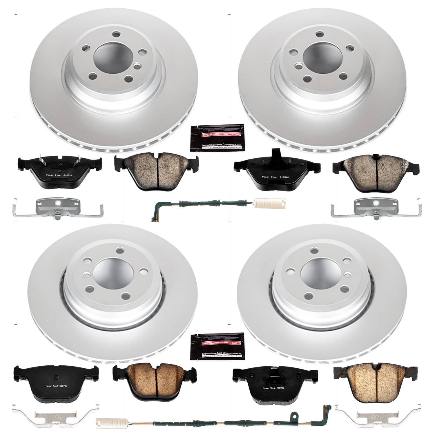 Power Stop - CRK4479 - Front and Rear - Disc Brake Pad and Rotor Kit