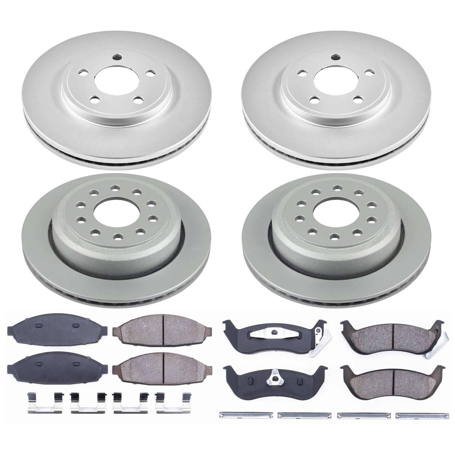 Power Stop - CRK4486 - Front and Rear - Disc Brake Pad and Rotor Kit