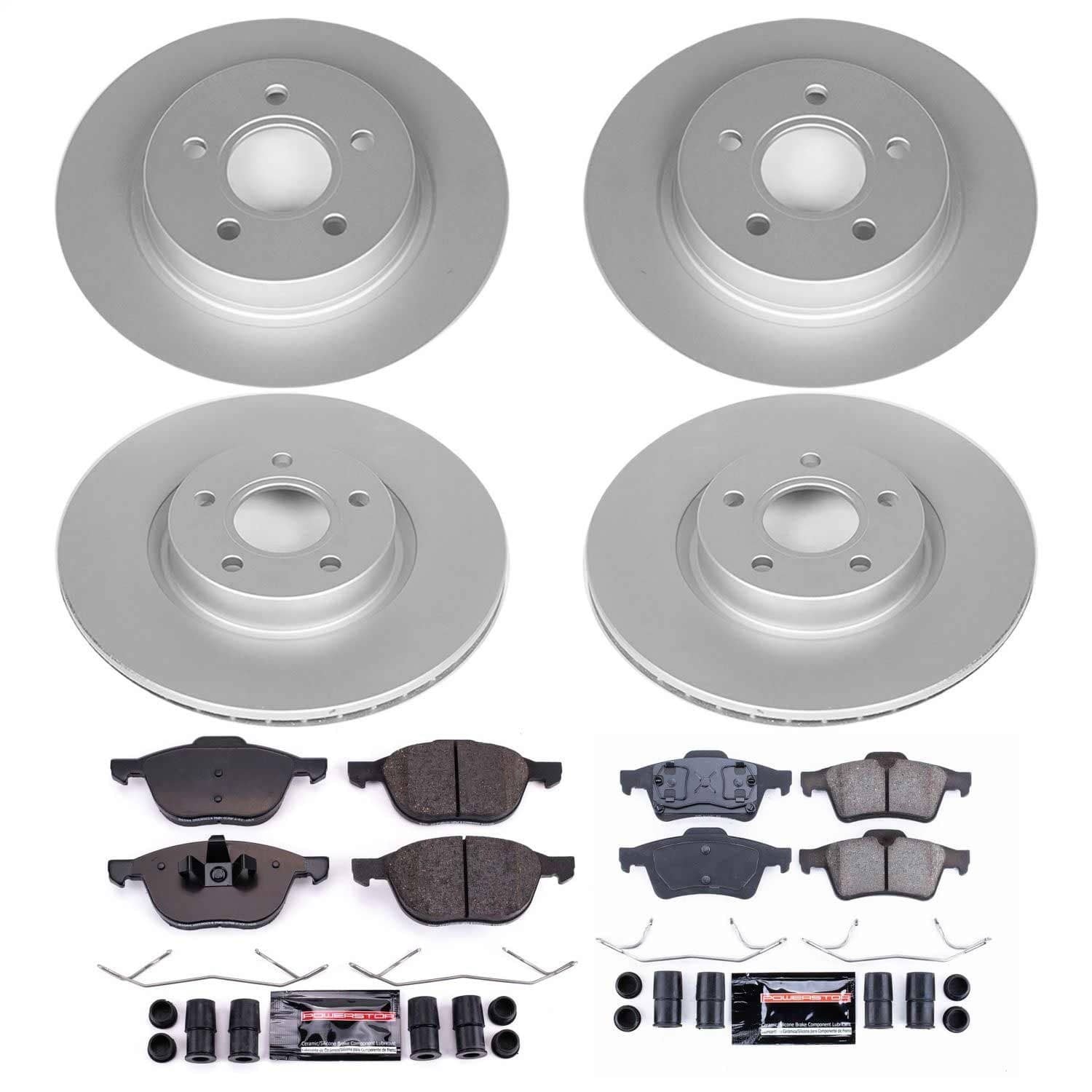 Power Stop - CRK4492 - Front and Rear - Disc Brake Pad and Rotor Kit