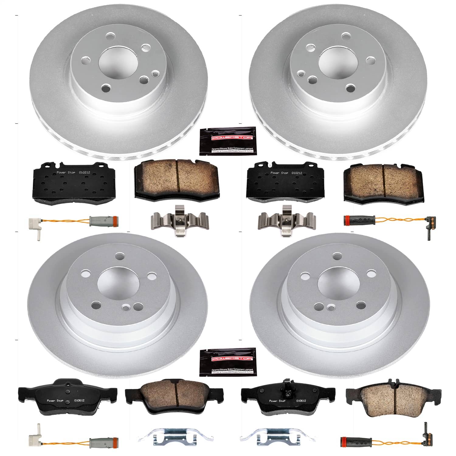 Power Stop - CRK4512 - Front and Rear - Disc Brake Pad and Rotor Kit