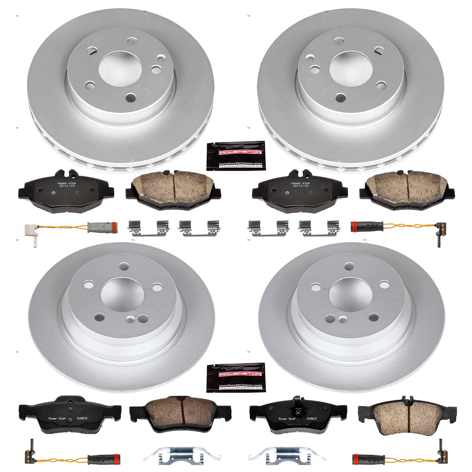 Power Stop - CRK4514 - Front and Rear - Disc Brake Pad and Rotor Kit
