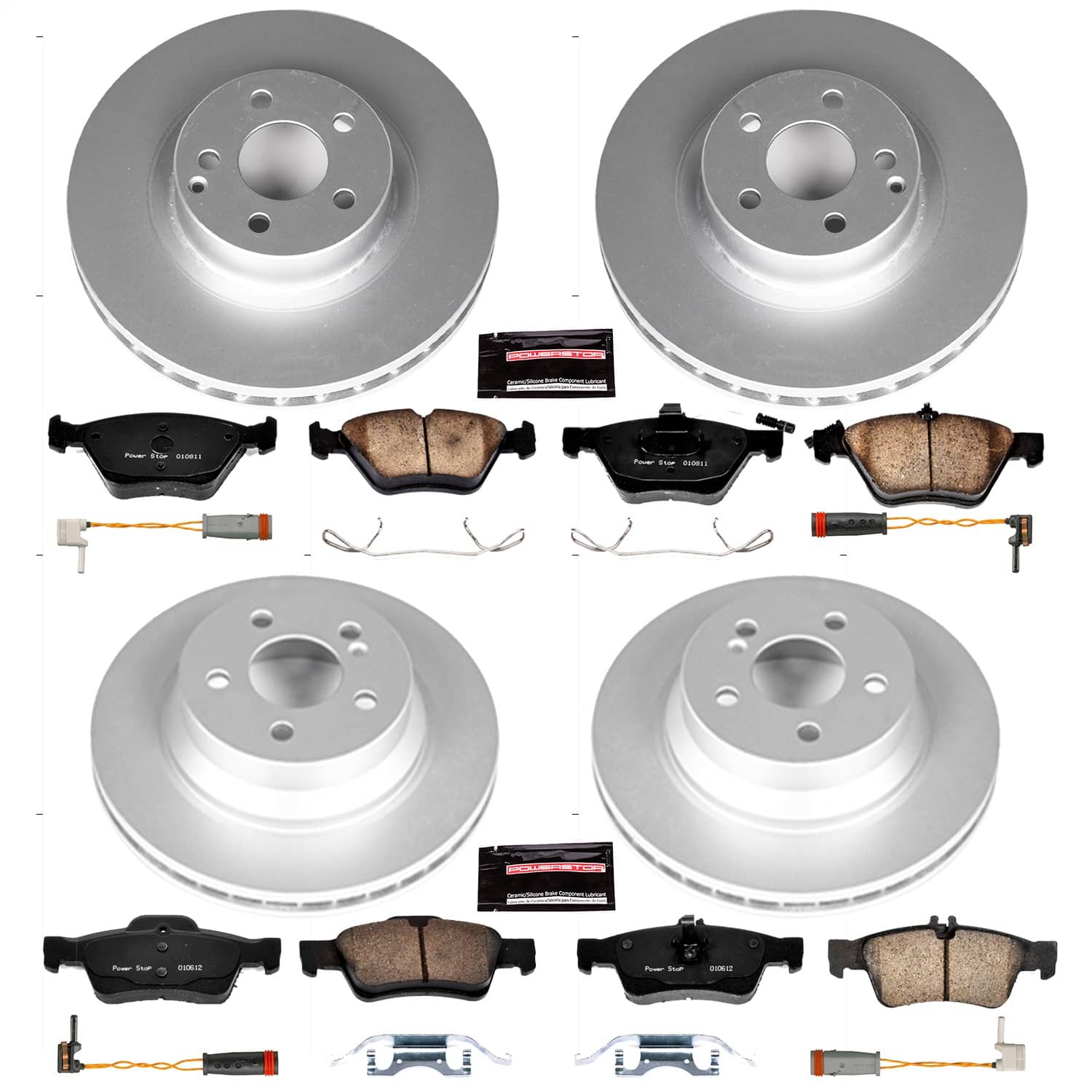 Power Stop - CRK4519 - Front and Rear - Disc Brake Pad and Rotor Kit
