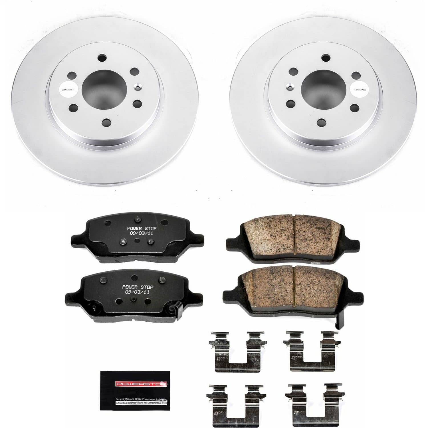 Power Stop - CRK4609 - Rear - Disc Brake Pad and Rotor Kit