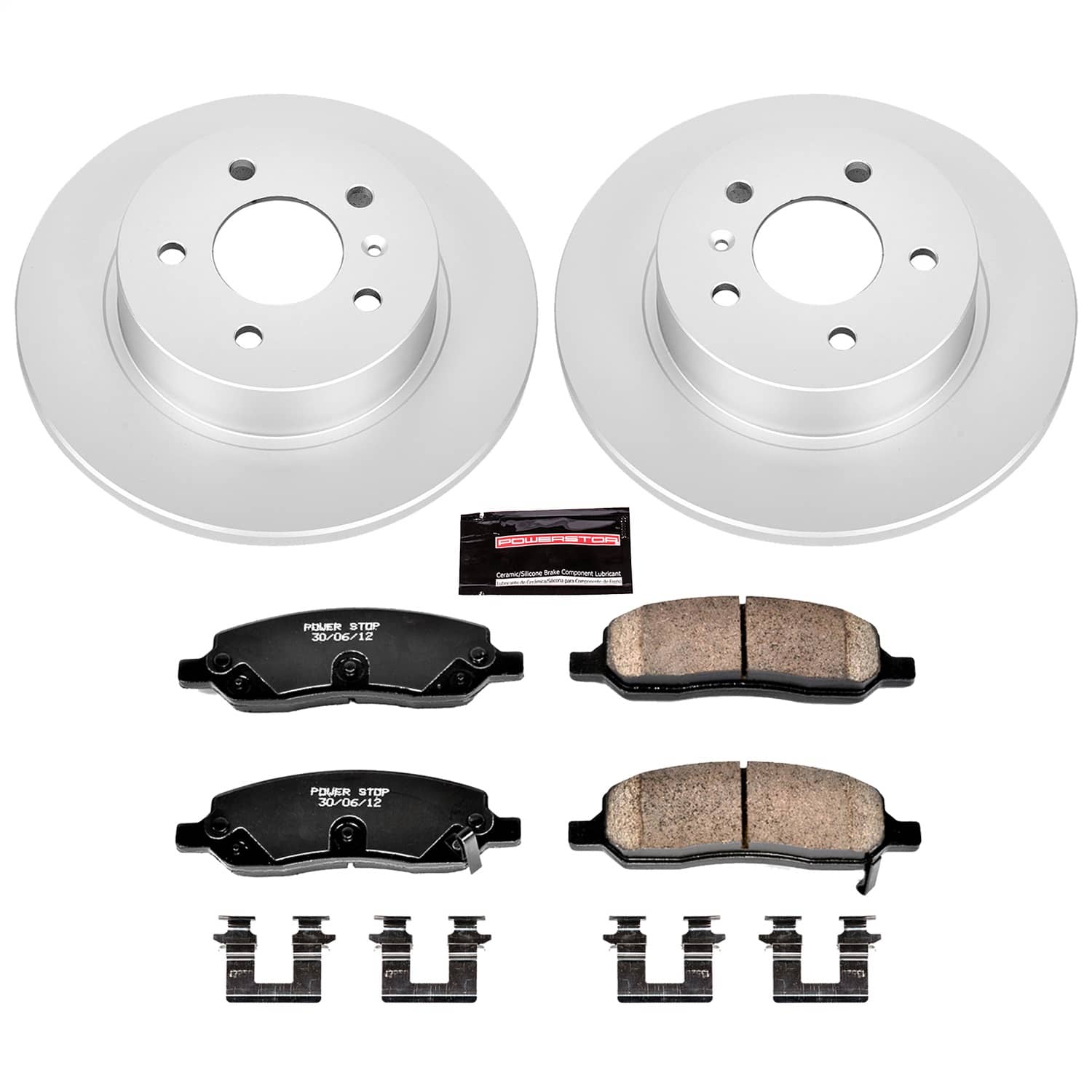 Power Stop - CRK4658 - Rear - Disc Brake Pad and Rotor Kit