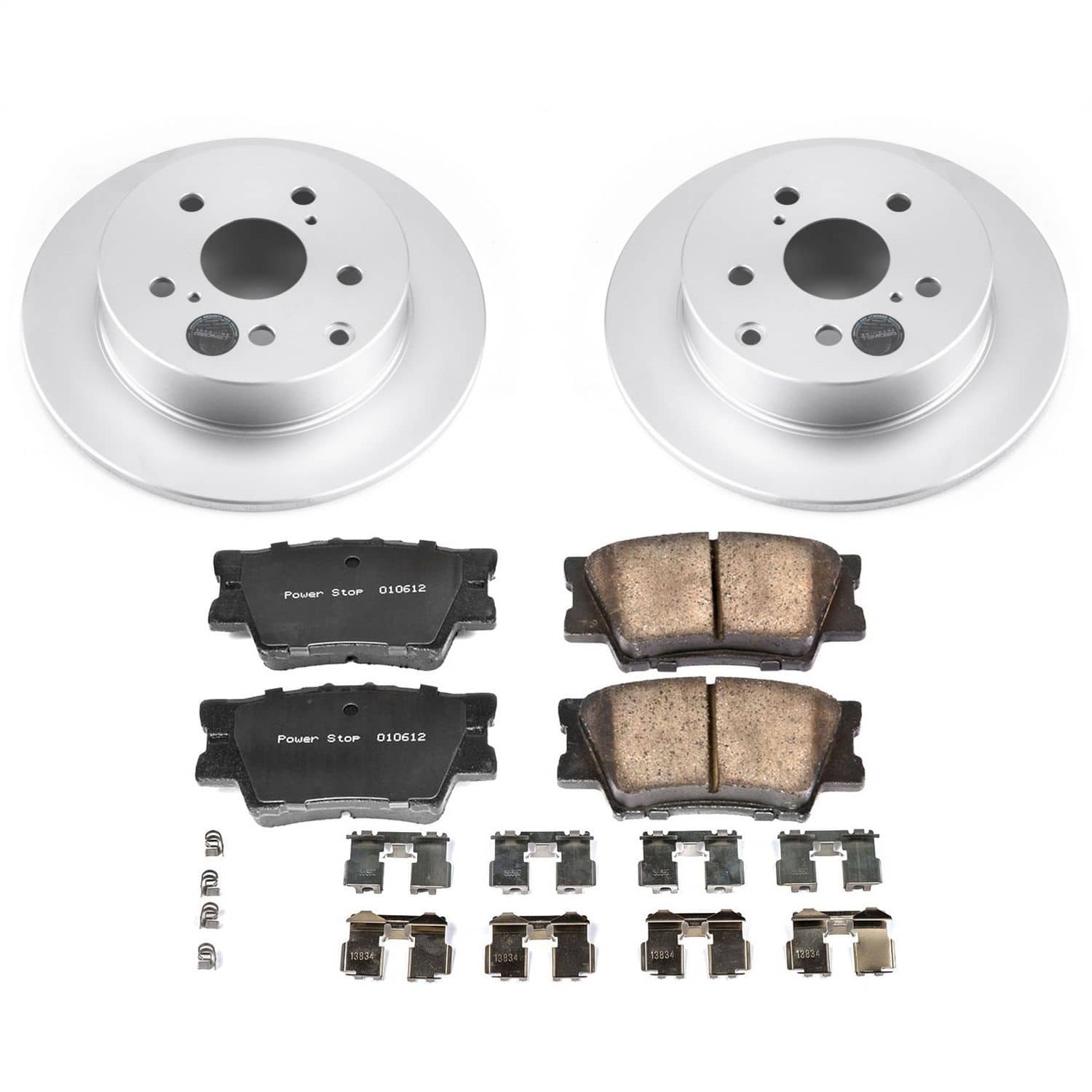 Power Stop - CRK4670 - Rear - Disc Brake Pad and Rotor Kit