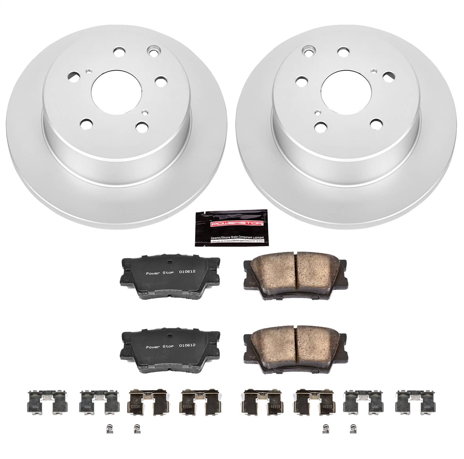 Power Stop - CRK4671 - Rear - Disc Brake Pad and Rotor Kit