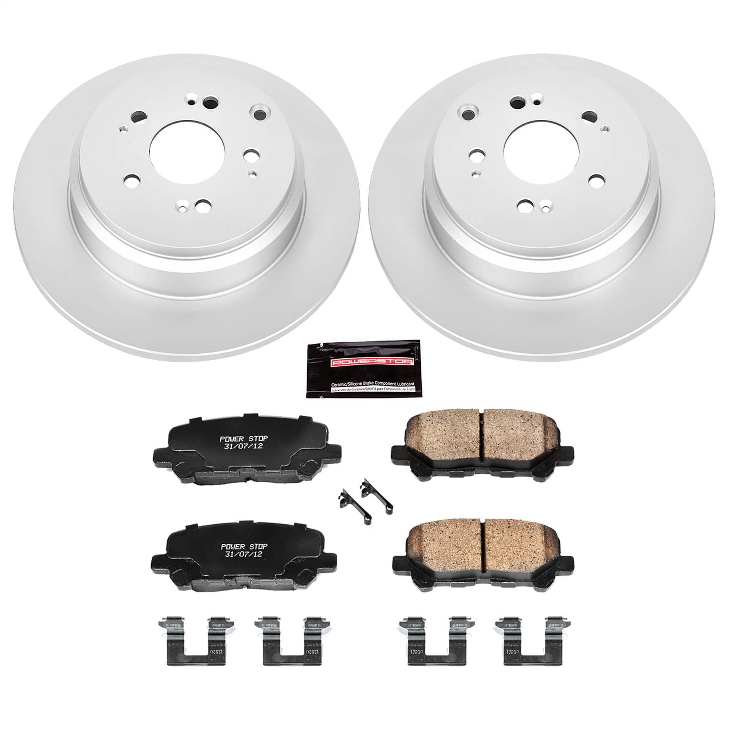 Power Stop - CRK4685 - Rear - Disc Brake Pad and Rotor Kit