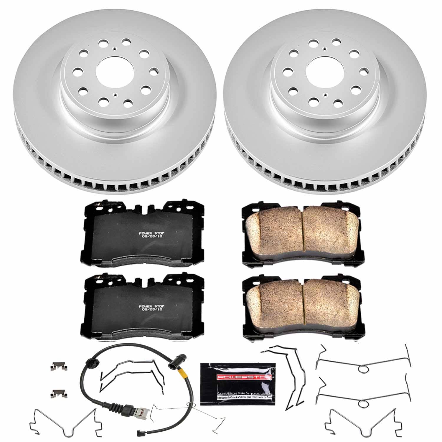 Power Stop - CRK4686 - Front - Disc Brake Pad and Rotor Kit