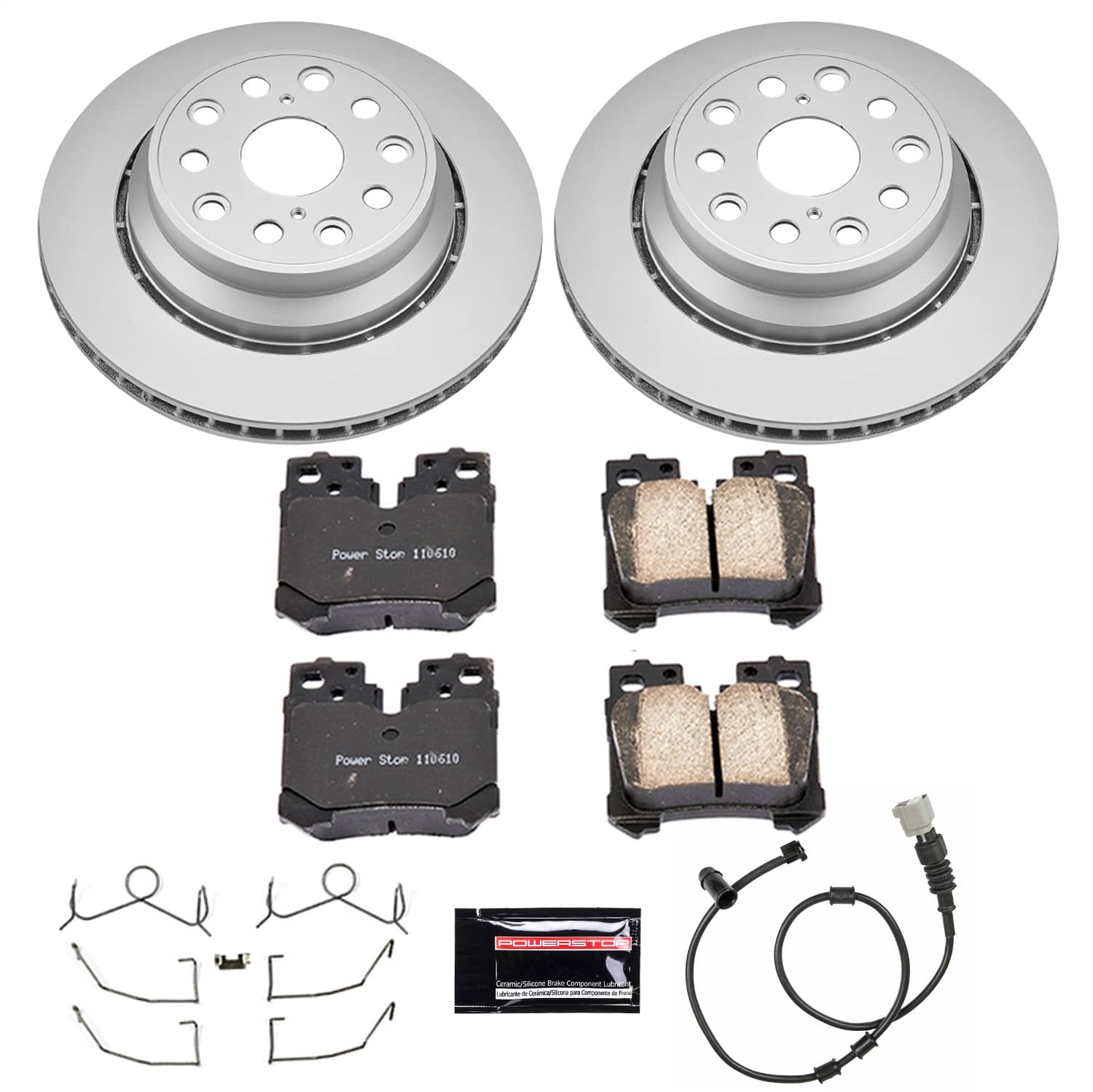 Power Stop - CRK4689 - Rear - Disc Brake Pad and Rotor Kit