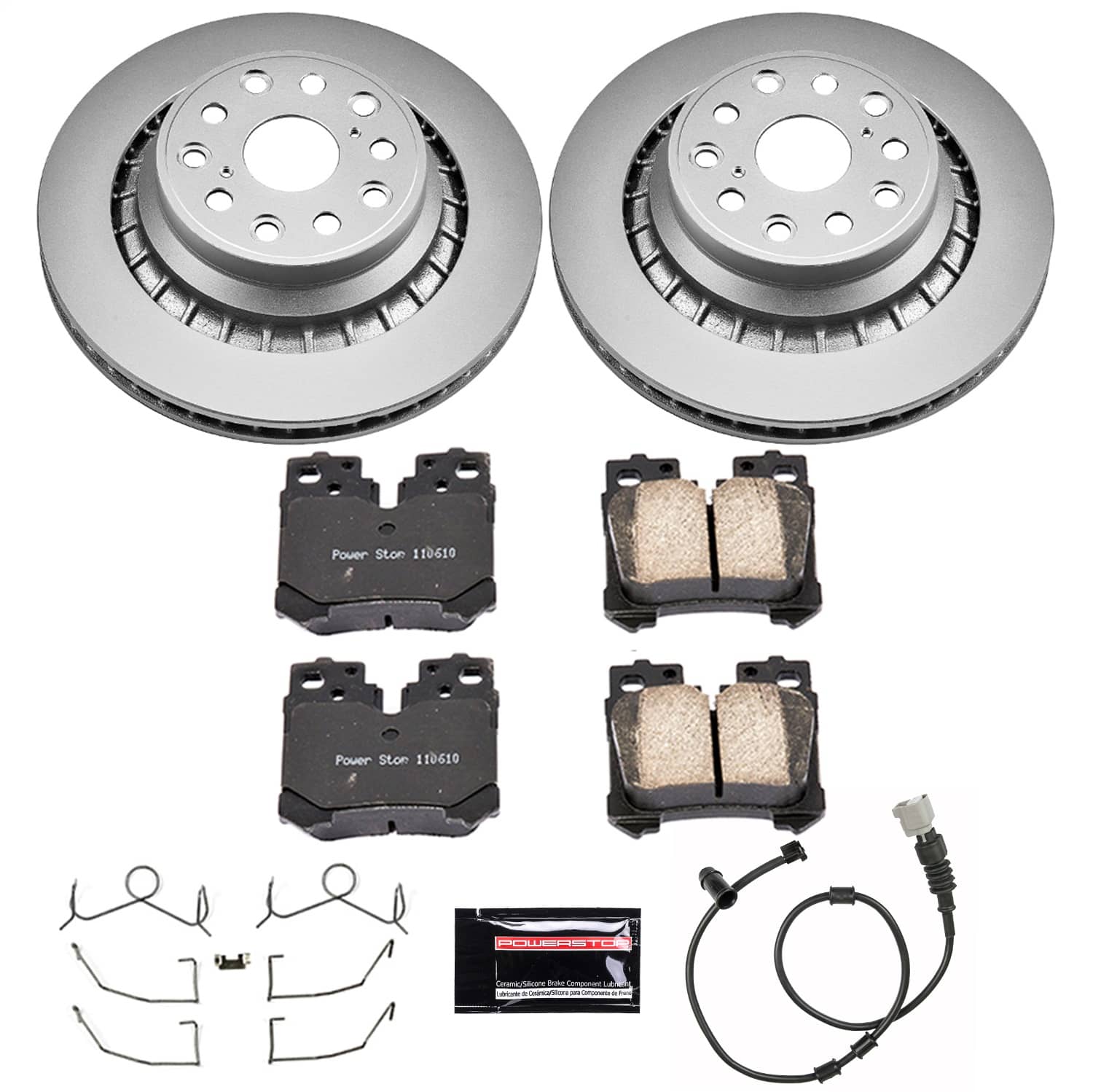 Power Stop - CRK4690 - Rear - Disc Brake Pad and Rotor Kit