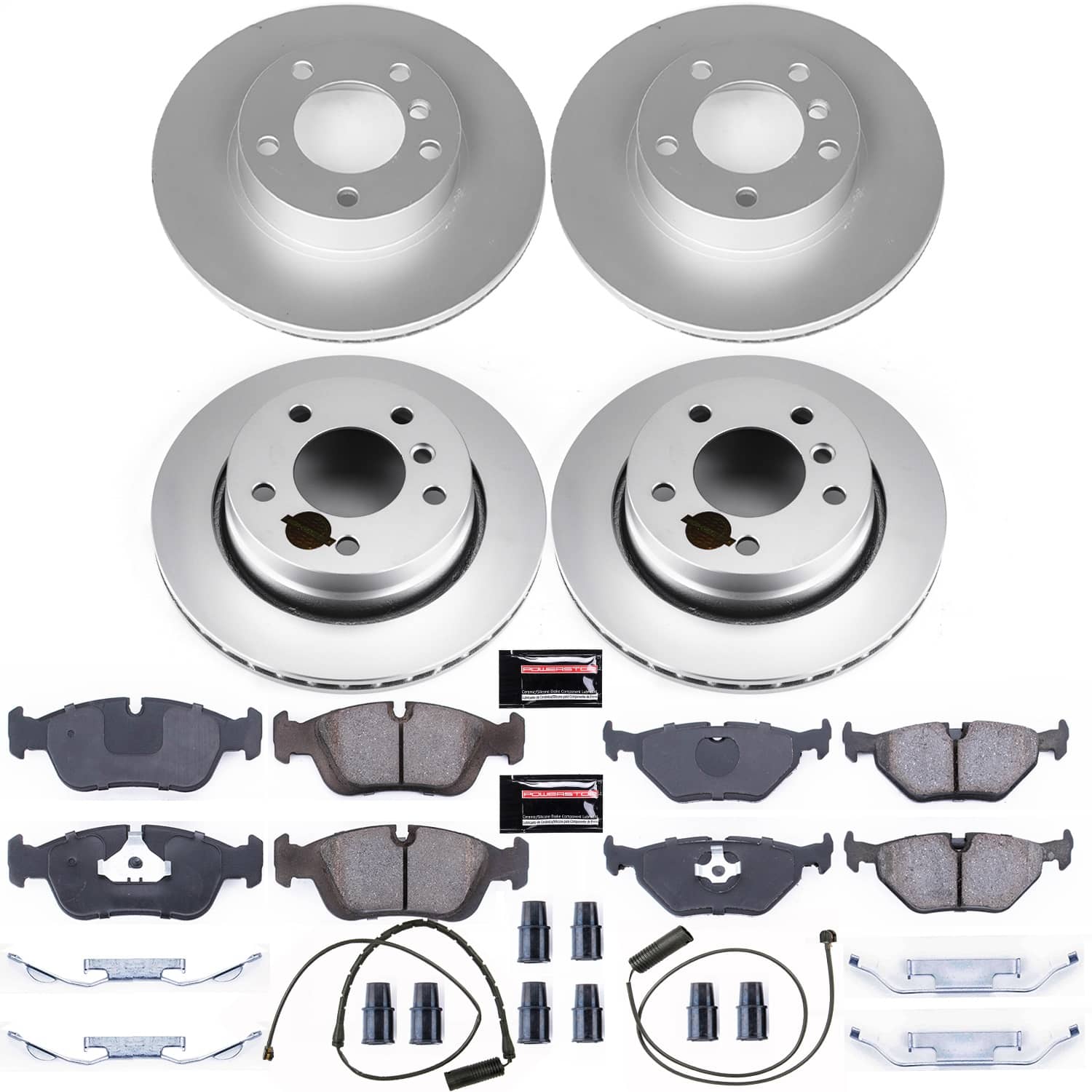 Power Stop - CRK499 - Front and Rear - Disc Brake Pad and Rotor Kit