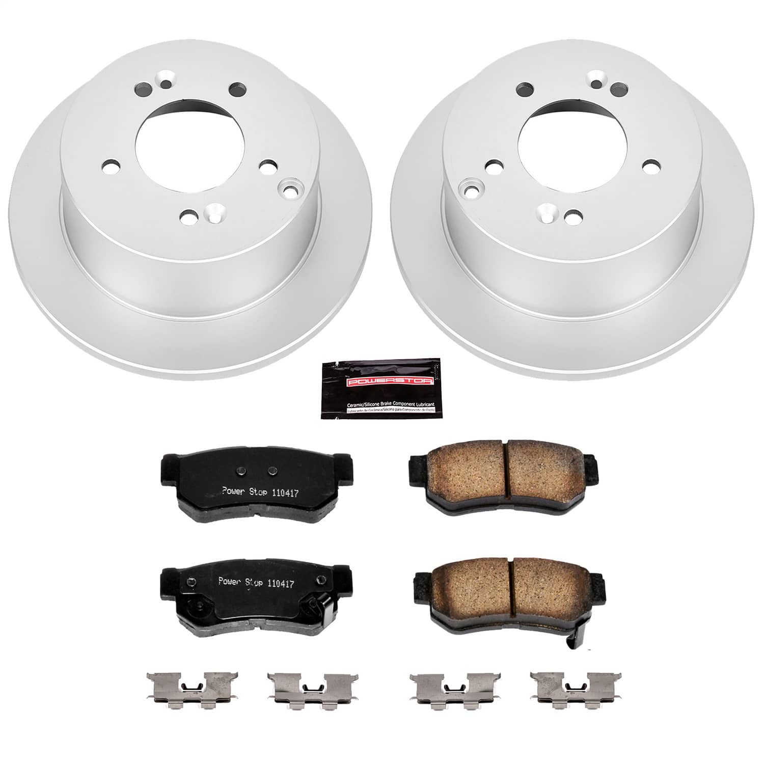 Power Stop - CRK5214 - Rear - Disc Brake Pad and Rotor Kit