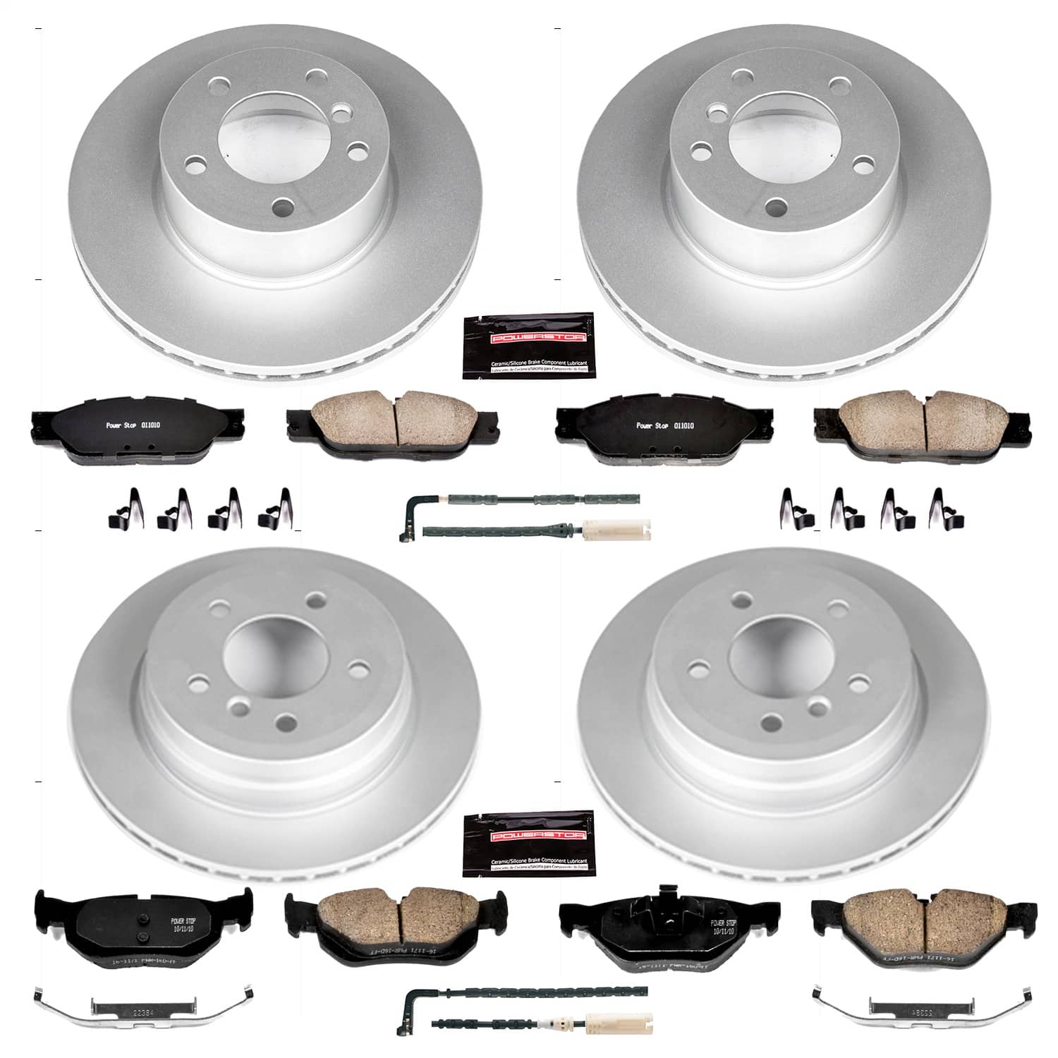 Power Stop - CRK5357 - Front and Rear - Disc Brake Pad and Rotor Kit