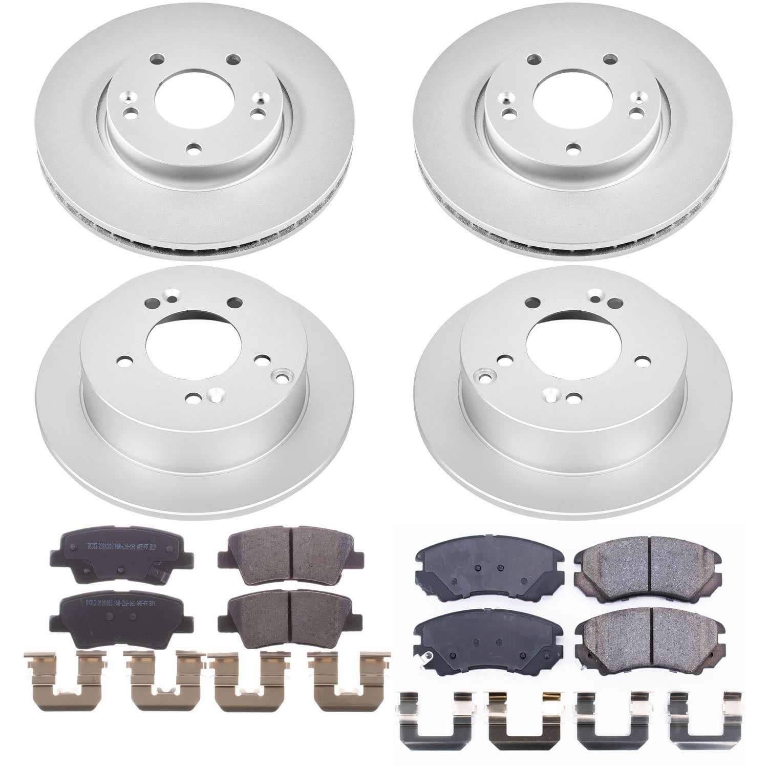 Power Stop - CRK5367 - Front and Rear - Disc Brake Pad and Rotor Kit