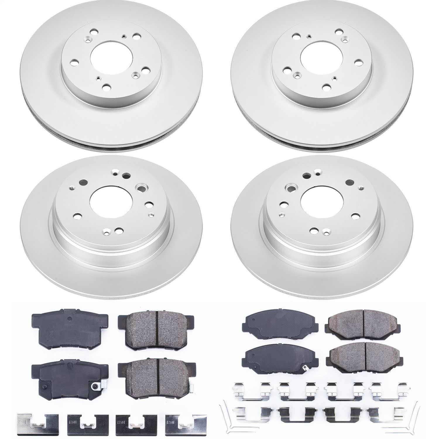Power Stop - CRK5389 - Front and Rear - Disc Brake Pad and Rotor Kit