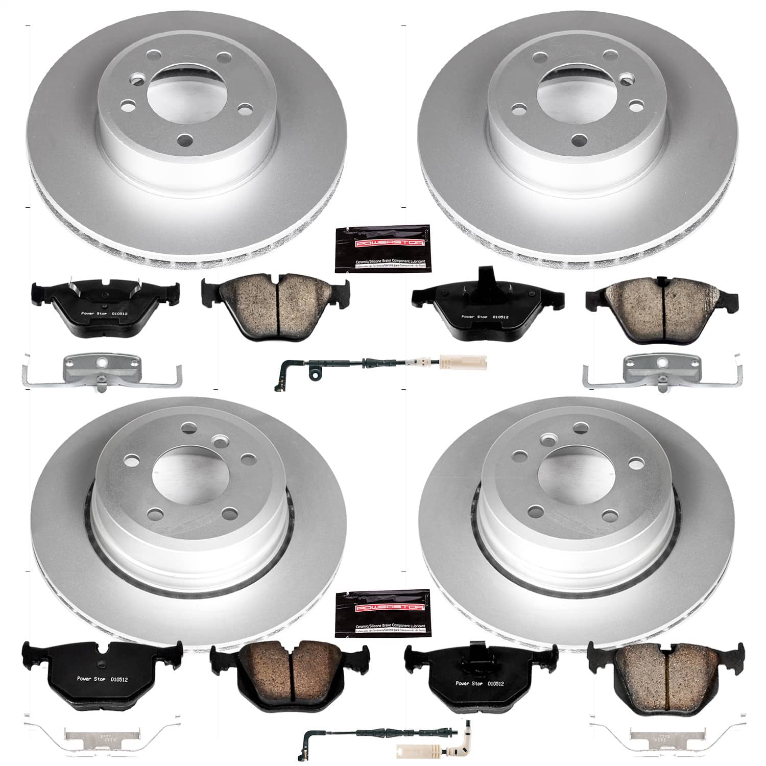 Power Stop - CRK5439 - Front and Rear - Disc Brake Pad and Rotor Kit