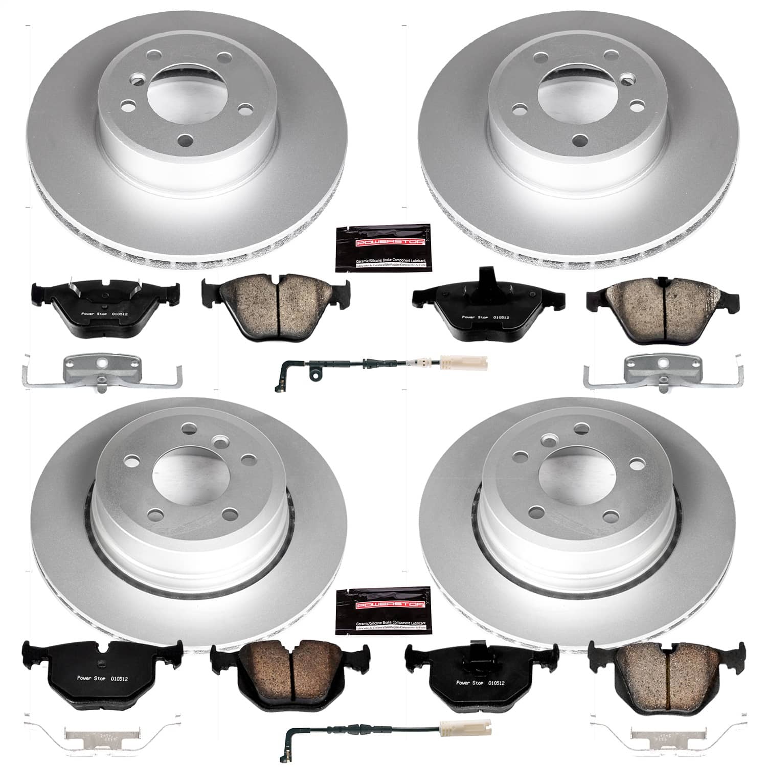 Power Stop - CRK5440 - Front and Rear - Disc Brake Pad and Rotor Kit