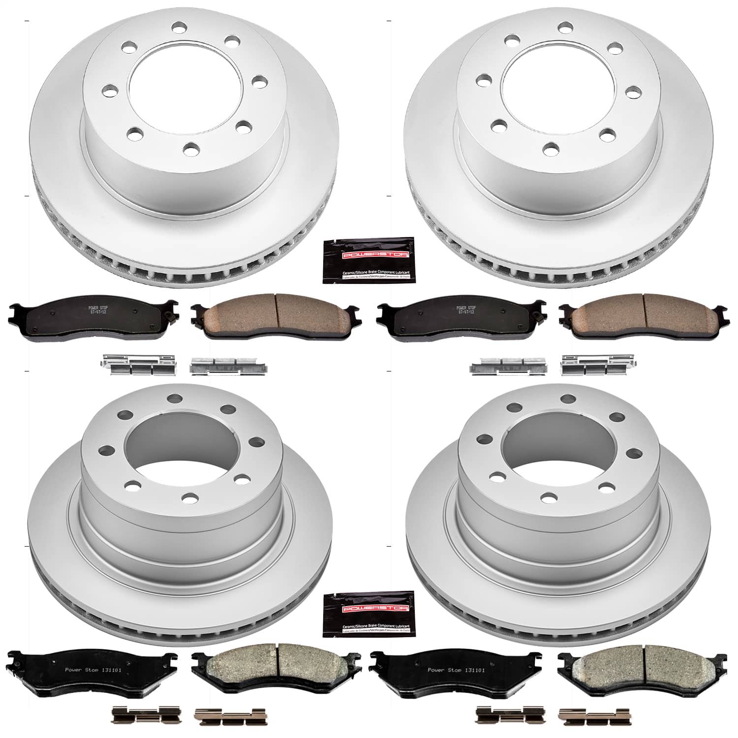 Power Stop - CRK5468 - Front and Rear - Disc Brake Pad and Rotor Kit