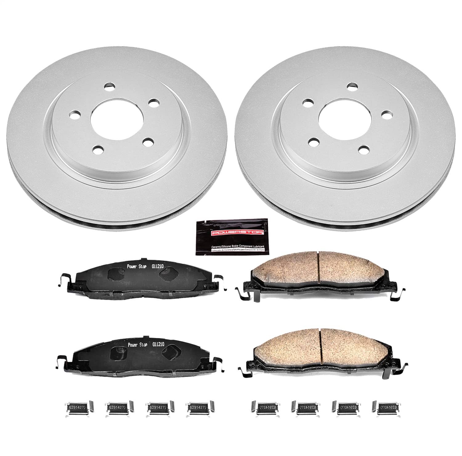 Power Stop - CRK5487 - Rear - Disc Brake Pad and Rotor Kit