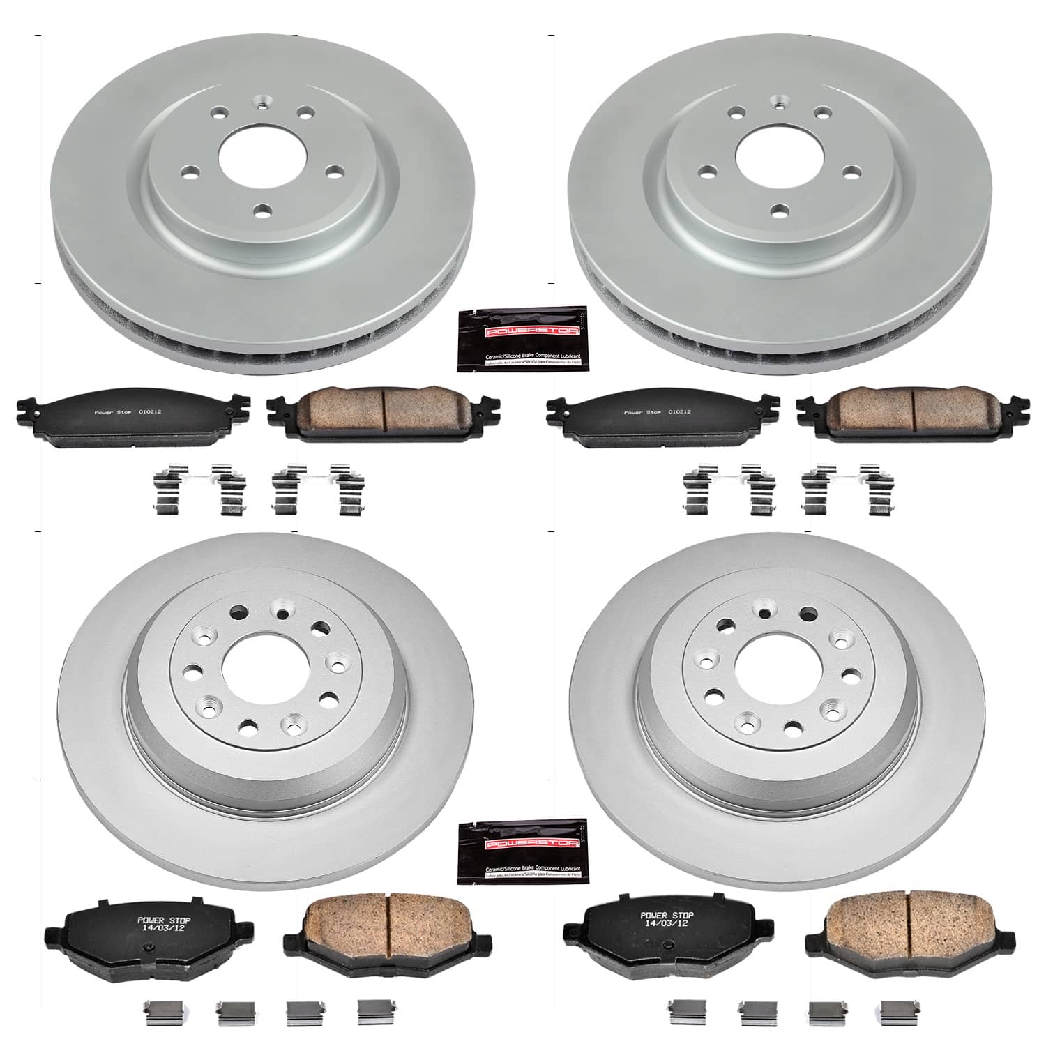 Power Stop - CRK5510 - Front and Rear - Disc Brake Pad and Rotor Kit
