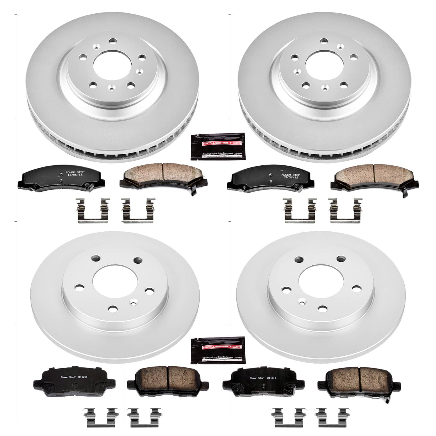Power Stop - CRK5514 - Front and Rear - Disc Brake Pad and Rotor Kit