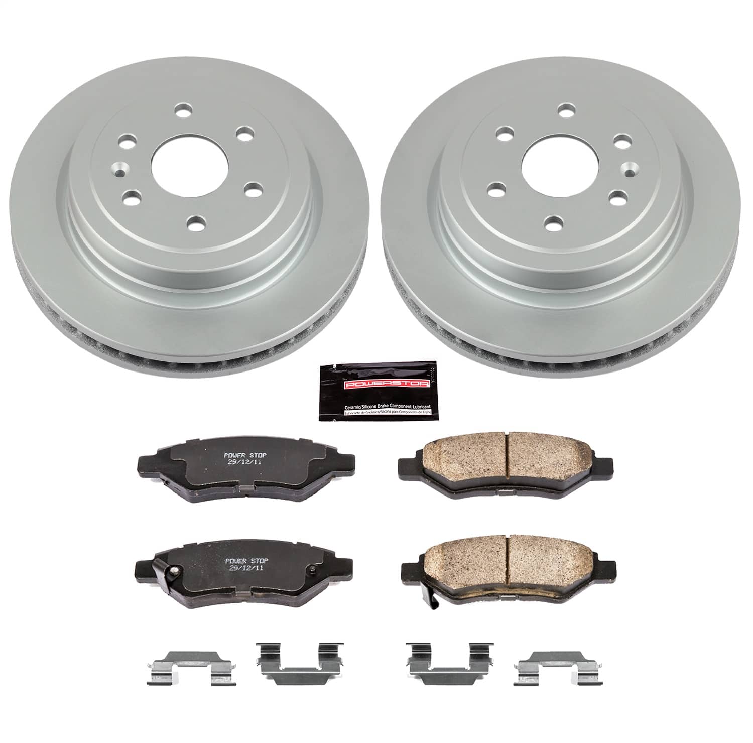 Power Stop - CRK5543 - Rear - Disc Brake Pad and Rotor Kit