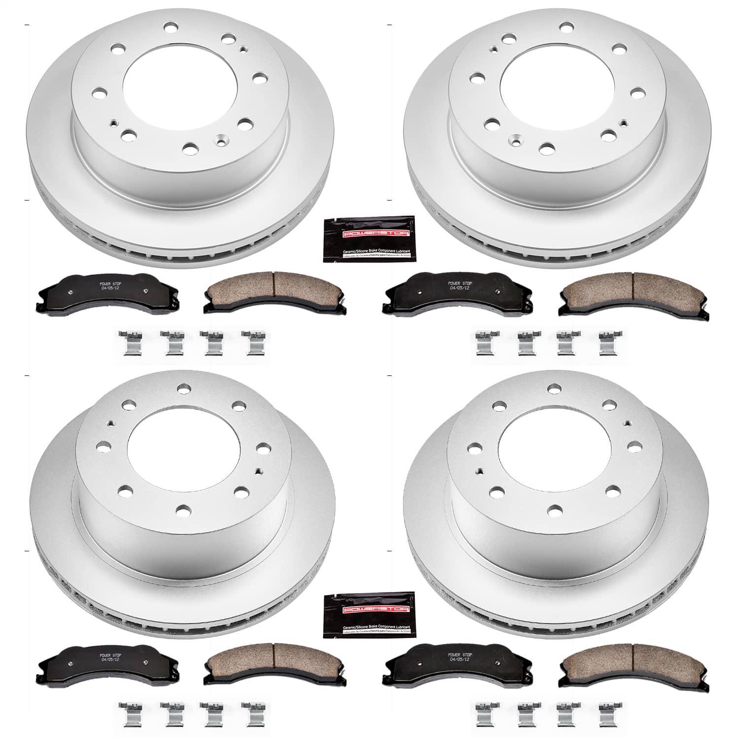 Power Stop - CRK5561 - Front and Rear - Disc Brake Pad and Rotor Kit